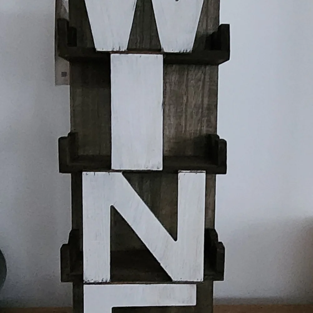 Rustic Wooden Wine Rack